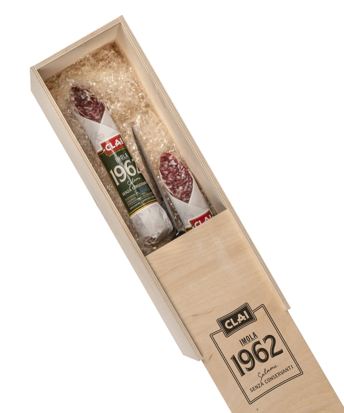 clai-salame-imola-1962-sans-conservateurs-coffret-cadeau-bois-avec-couteau-et-ta image 5